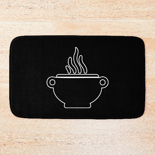 Cauldron Witch Halloween Magic Potion Bath Mats
