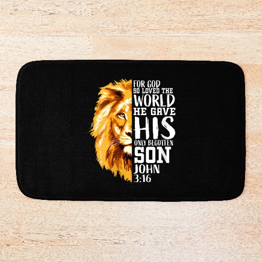 Christian Religious Him Lion Judah John 316 Bath Mats