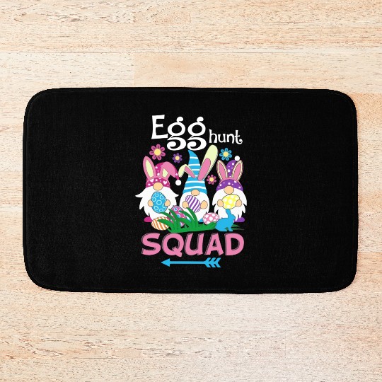 Egg Hunt Squad green Bath Mats
