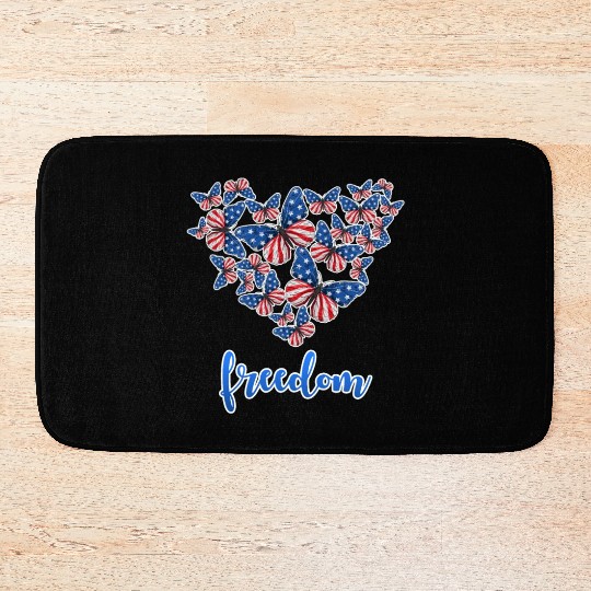 American Freedom Independence Day 4th July USA Bath Mats