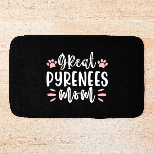 Great Pyrenees Mom Bath Mats