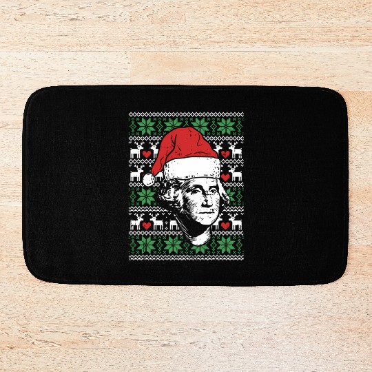Ugly George Washington Patriotic President Bath Mats