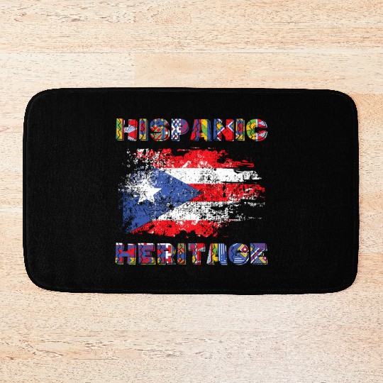 Puerto Rico Hispanic Heritage Month Bath Mats