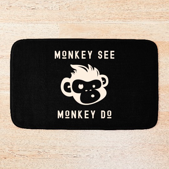 Monkey See Monkey Do Adorable Primate Chimp Bath Mats