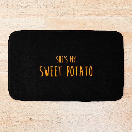 Shes My Sweet Potato For Him And Her Bath Mats