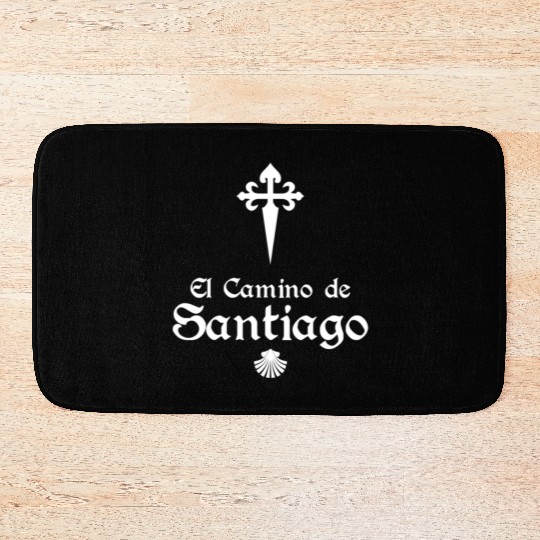 El Camino De Santiago ~ Saint James Cross ~ Scallo Bath Mats