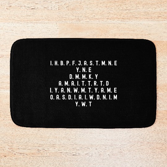 I Have Brought Peace Freedom Justice And Security Bath Mats