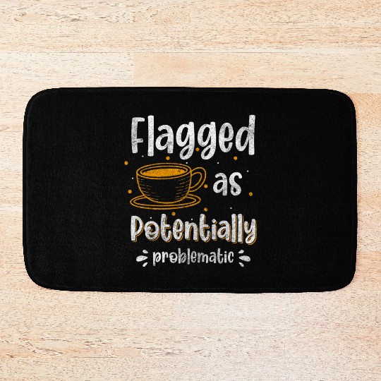 Problem? Fun Black Humor Don't Care Bath Mats