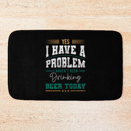 Problem? Fun Black Humor Cool Bath Mats