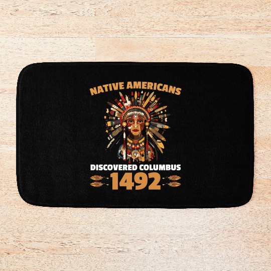 Aboriginal Indians Indigenous Native American Day Bath Mats