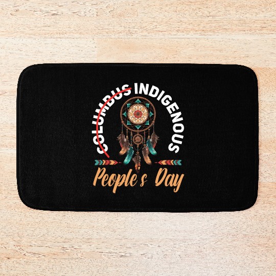 Aboriginal Indians Indigenous Native American Day Bath Mats