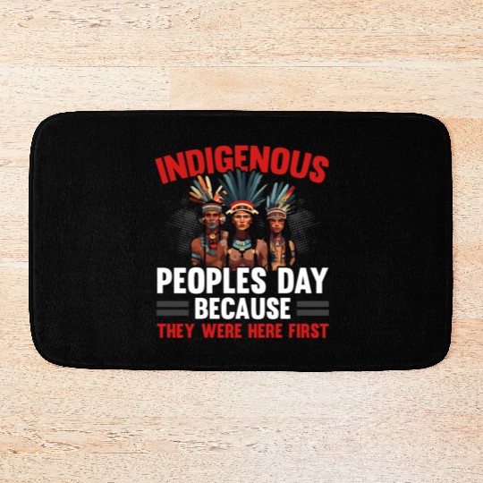 Aboriginal Indians Indigenous Native American Day Bath Mats