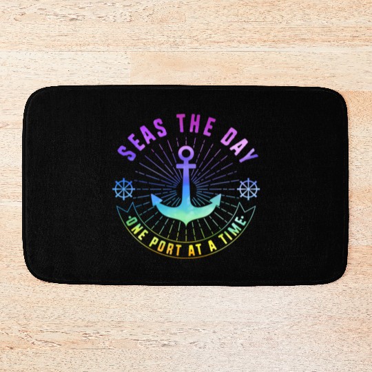 Cruise Seas The Day Family Vacation Bath Mats