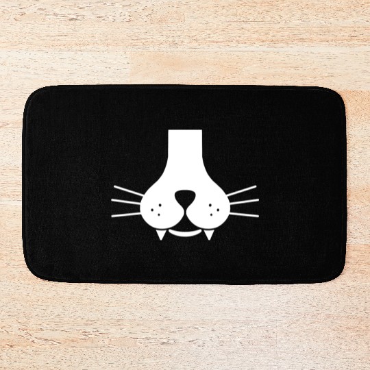 Meowy Cat Face Bath Mats