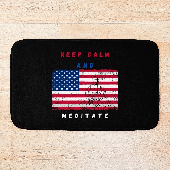 Independence Day Buddha Meditation Bath Mats