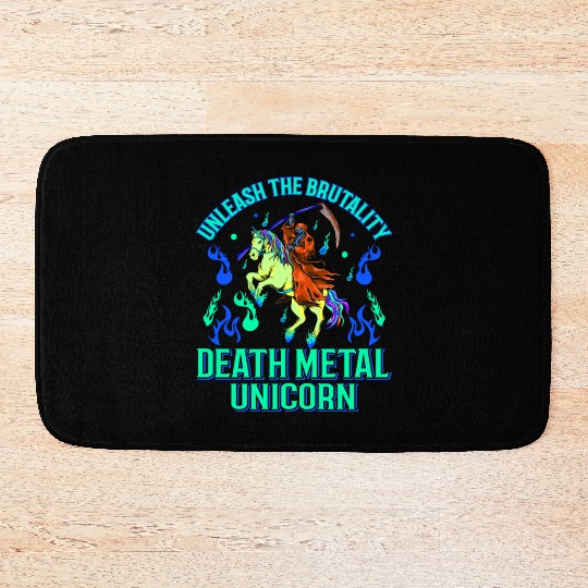 Goth Rock Satan Unicorn Festivals Death Metal Bath Mats