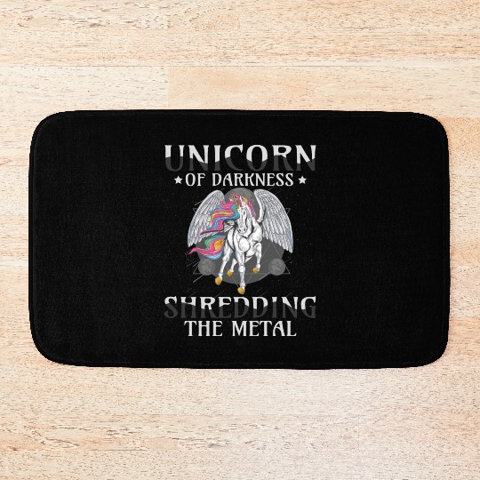 Goth Rock Satan Unicorn Festivals Death Metal Bath Mats