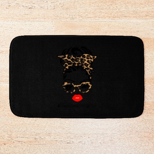 November Face Wink Eyes Lady Face Bath Mats
