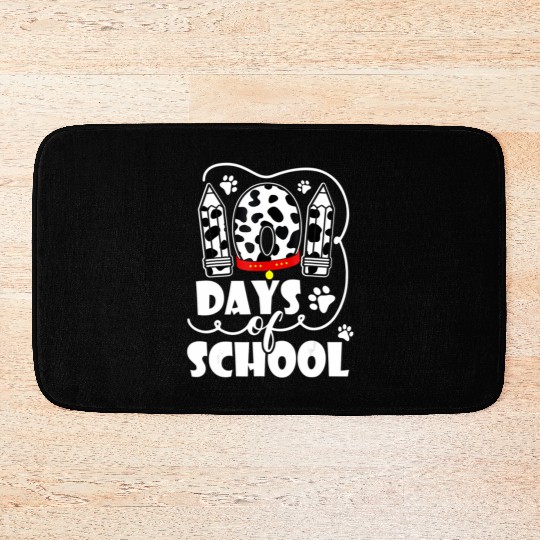 101 Days Of School Dalmatian Dog 100 Days Smarter Bath Mats