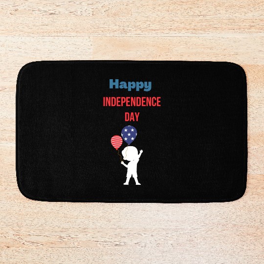 Happy independence day Bath Mats