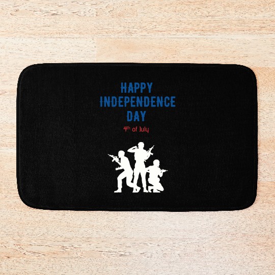 Happy independence day Bath Mats