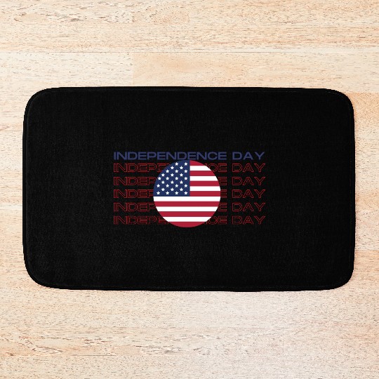 Happy independence day Bath Mats