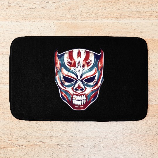 Lucha Libre Mexican Wrestling Mask Luchador Bath Mats
