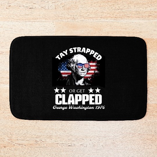 george washington teshirt Bath Mats