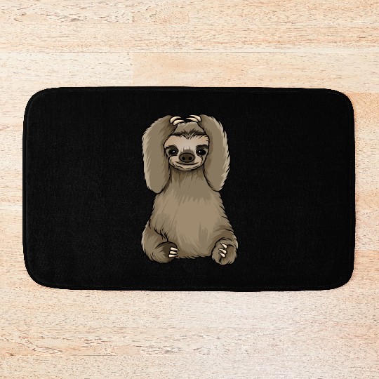 sloth omg what did i do Bath Mats
