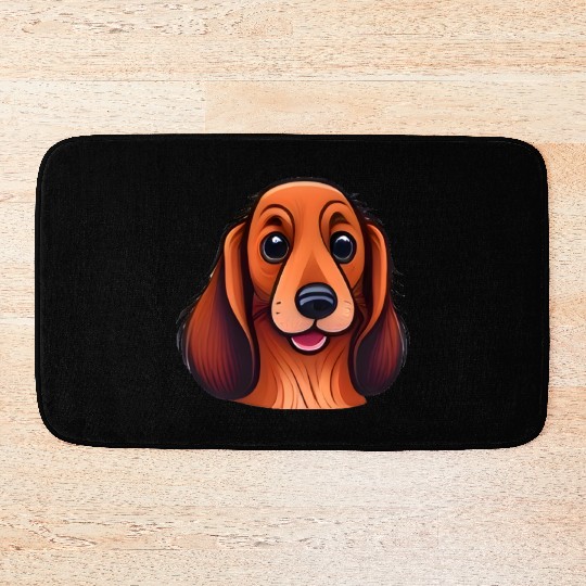 Sweet Dachshund Bath Mats