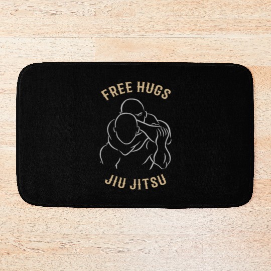 Jiu Jitsu Free Hugs Jujitsu Bjj Mma Bath Mats