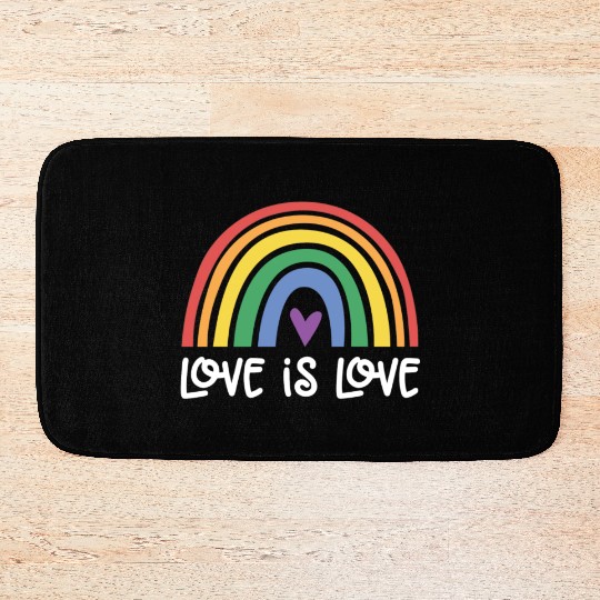 LOVE IS LOVE Bath Mats