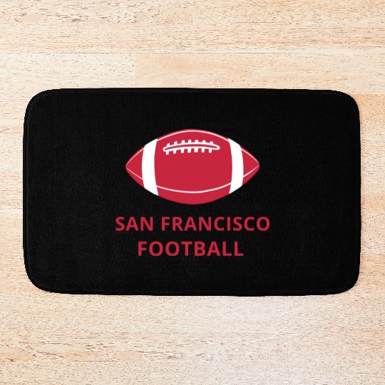 San Francisco Football Bath Mats