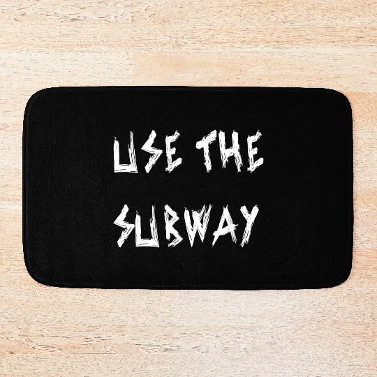 Use The Subway yellow Bath Mats