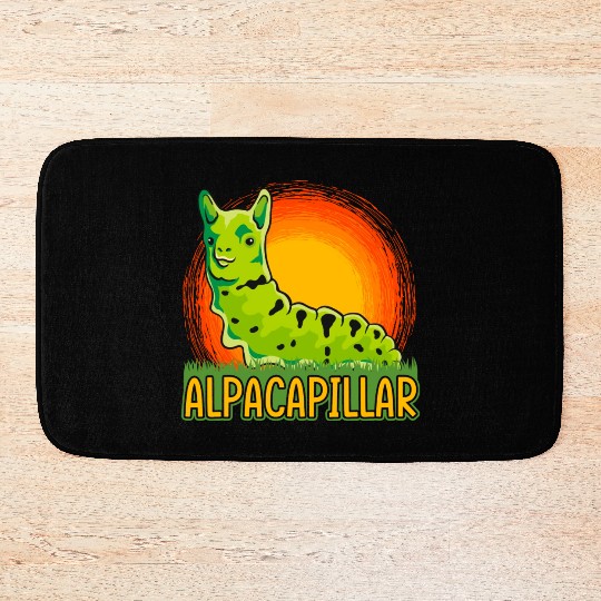 Alpacapillar Funny Alpaca Llama Lover Pun Bath Mats