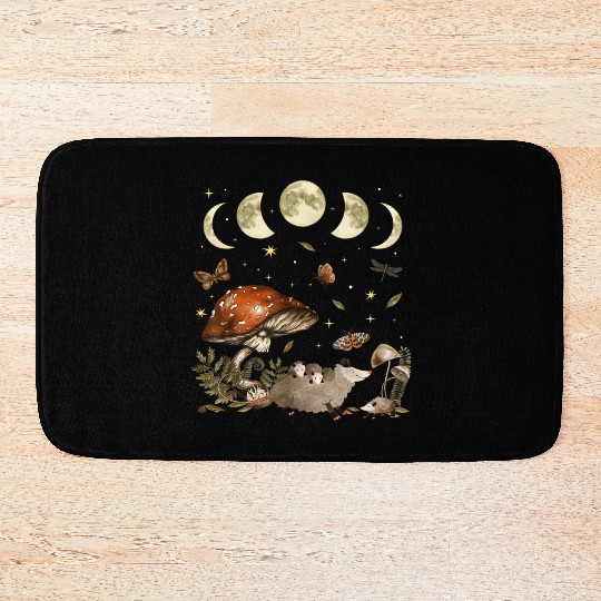 Possum Opossum Lover Owner Cottagecore Goblincore Bath Mats