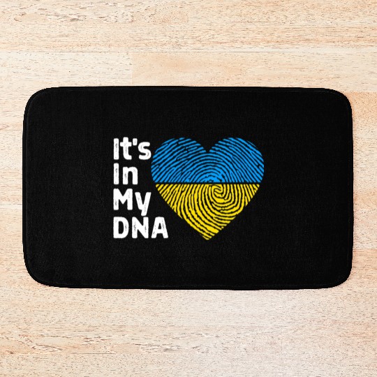 It'S In My Dna Ukraine I Stand With Ukraine Bath Mats