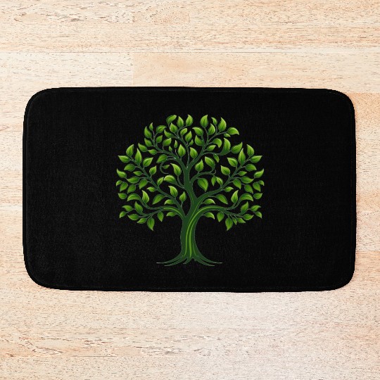Tree, Family Reunion, tree logo Bath Mats
