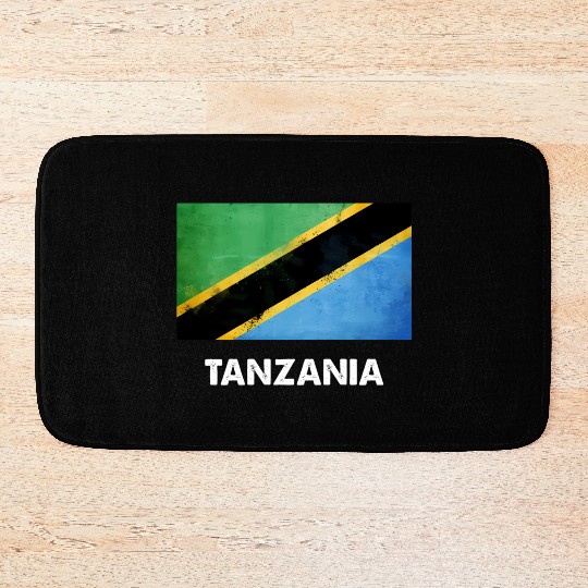 Tanzania Flag Tanzanian Bath Mats