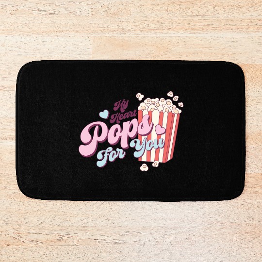 Retro Valentine nostalgia Bath Mats