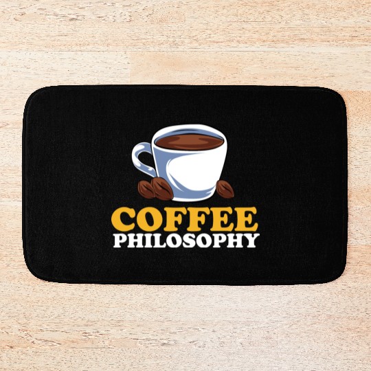 Coffee Philosophy Teacher Poetry Science Coffee Bath Mats
