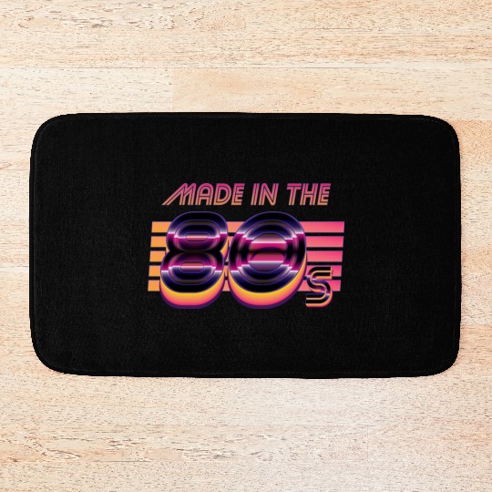 Retrowave Made In The 80s Bath Mats