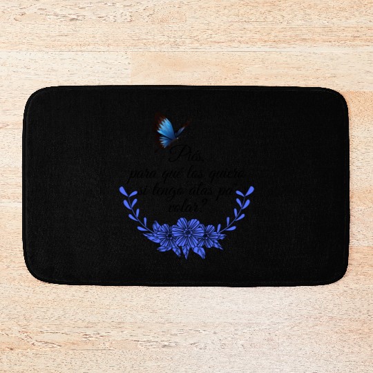 Frida Kahlo Quotes nature Bath Mats