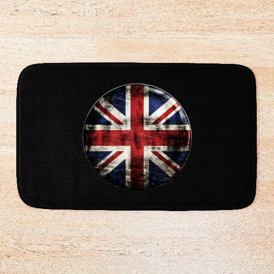 Union Jack Vintage Distressed Bath Mats