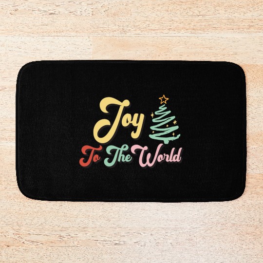Joy to the world nostalgia trending Bath Mats