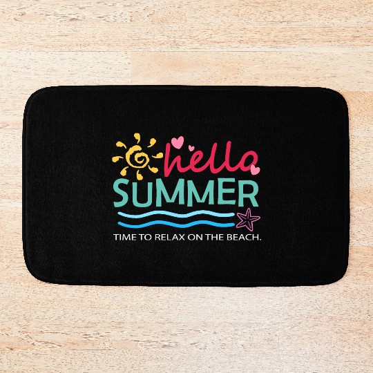 Hello summer Bath Mats
