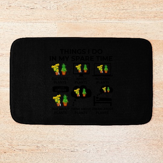 Things I Do In My Spare Time - Plants Bath Mats