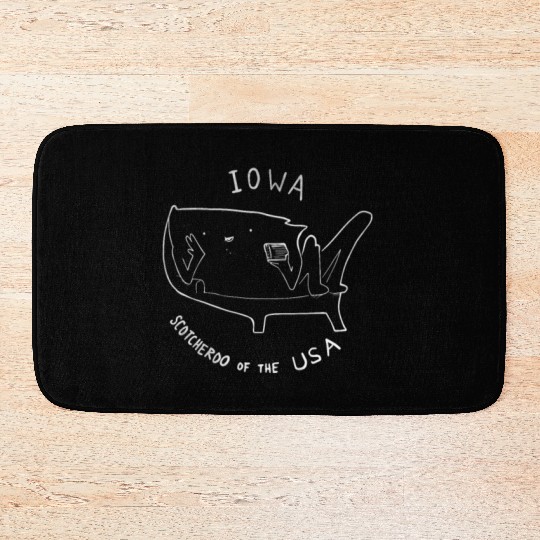 Iowa scotcheroos of the USA Bath Mats