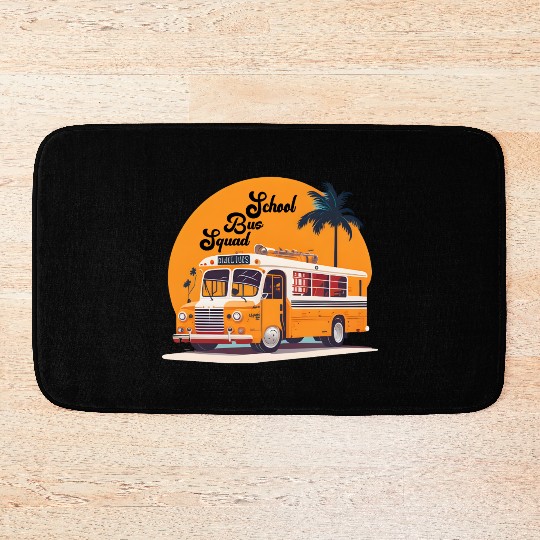 The Nature School bus Bath Mats design