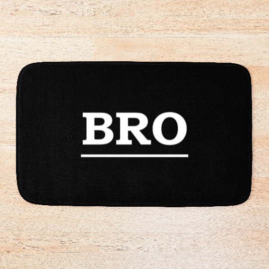 Bold Brotherhood Text Design Bath Mats
